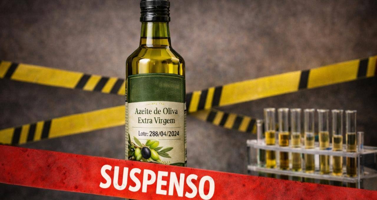 Suspensão de lote de azeite e glitter pela Anvisa e proibição da venda de café de açaí