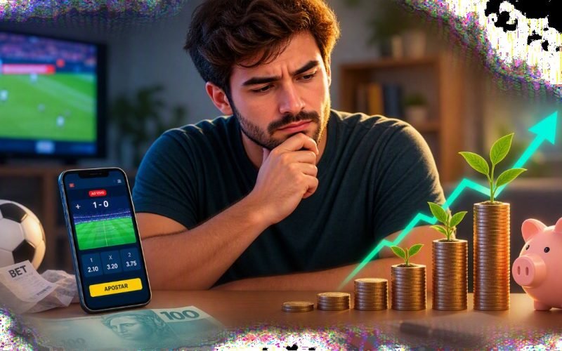 O custo invisível das bets: apostar R$ 100 por mês pode tirar mais de R$ 13 mil do seu futuro