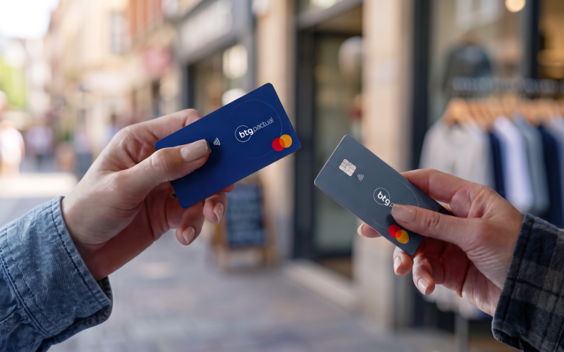 Escolher o cartão de crédito certo também faz parte da construção de patrimônio: Confira as soluções do BTG Pactual