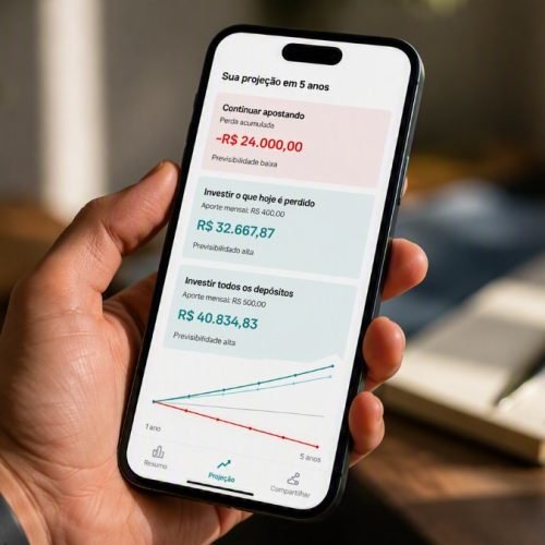 Quanto as bets custam ao seu futuro? Seu Dinheiro lança calculadora para mostrar o impacto das apostas no patrimônio