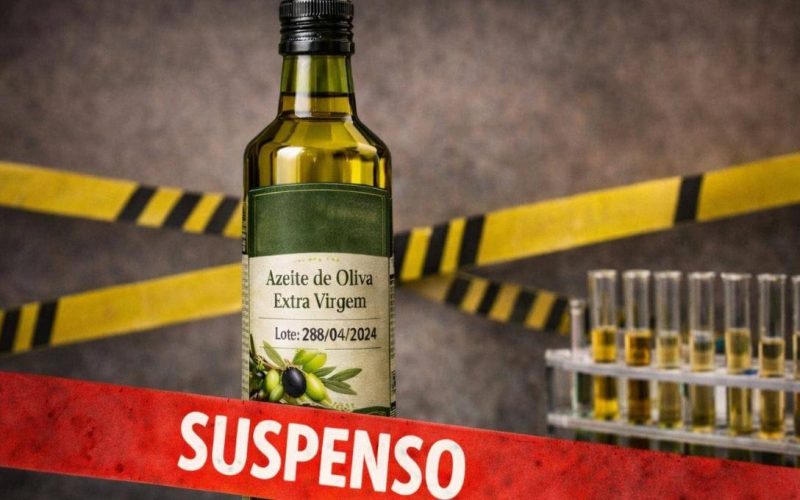 Suspensão de lote de azeite e glitter pela Anvisa e proibição da venda de café de açaí